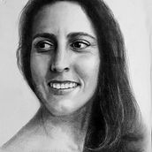 Retrato Adela. Traditional illustration, Fine Arts, Sketching, Pencil Drawing, Drawing, Portrait Drawing, Realistic Drawing, Artistic Drawing, and Figure Drawing project by David Fernández - 08.16.2023