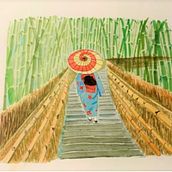 My project for course: Watercolor Illustration with Japanese Influence. Ilustração tradicional, Desenho, e Pintura em aquarela projeto de Christiane Fragoso - 13.08.2023
