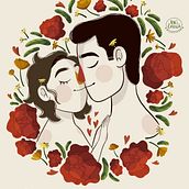Meu projeto do curso: Retrato ilustrado com elementos botânicos. Traditional illustration, Digital Illustration, Botanical Illustration, and Digital Drawing project by Ruth Araujo - 08.14.2023