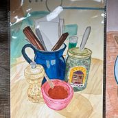 Mi proyecto del curso: Bodegón contemporáneo con acuarela Ein Projekt aus dem Bereich Traditionelle Illustration, Malerei und Aquarellmalerei von Mar Diaz - 14.08.2023