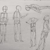 Mi proyecto del curso: Dibujo anatómico para principiantes. Fine Arts, Sketching, Pencil Drawing, Drawing, Realistic Drawing, and Figure Drawing project by lourdesmartinezm - 08.16.2023