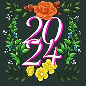 Meu projeto do curso: Lettering digital: combine flores e letras com Procreate. Un projet de Lettering numérique , et Lettering de inesantunes14 - 17.08.2023