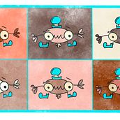 Un abrazo para Pepito  . Ilustrație tradițională, Design, Design accesoriu, Design de caractere, Arte plastice, Design de produs, Comic & Ilustrație vectorială de Andrea Balza - 08.17.2023