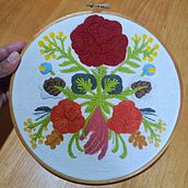 Mi proyecto del curso: Técnica de bordado con paso atrás Ein Projekt aus dem Bereich Stickerei und Textildesign von Laura Daniry Rivera Matus - 17.08.2023