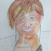 Mon projet du cours : Carnet de portraits à l’aquarelle. Pintura, Pintura em aquarela, Desenho de retrato, e Sketchbook projeto de Dominique Rombaut - 17.08.2023