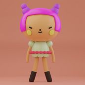 Personaje Kawaii. Ilustração tradicional, Design de personagens, Ilustração digital, Modelagem 3D, e Mangá projeto de Carlos Hung - 16.08.2023