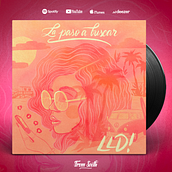 Arte de tapa ilustrada para el single La paso a buscar de L.L.D.. Un progetto di Design, Illustrazione tradizionale, Pubblicità, Musica, Direzione artistica, Character design e Graphic design di Anto Capriotti - 18.08.2023