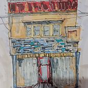 Mi proyecto del curso: Dibujo arquitectónico expresivo con marcadores de colores. Sketching, Drawing, Architectural Illustration, Sketchbook & Ink Illustration project by Ante Vasquez - 08.18.2023