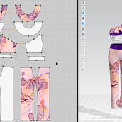 Diseño digital con Style3D y Clo3D . Pattern Design, Textile Printing, Textile Design, 3D Design, Digital Design, Design, Traditional illustration, and Fashion Design project by Diana Kim - 08.18.2023