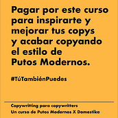 Mi proyecto del curso: Copywriting para copywriters. Advertising, Cop, writing, Stor, telling, and Communication project by Andras Subert - 08.18.2023