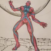 Mi proyecto del curso: Ilustración para cómics: anatomía de un superhéroe. Traditional illustration, Character Design, Comic, Pencil Drawing, and Figure Drawing project by Hector leonel osorio parra - 08.18.2023