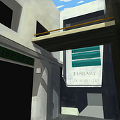 Library . Digital Illustration project by Daniela La Rotta Jiménez - 07.13.2023