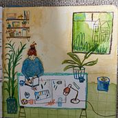 My project for course: Exploratory Sketchbook: Find Your Drawing Style. Un progetto di Illustrazione tradizionale, Bozzetti, Creatività, Disegno, Pittura ad acquerello, Sketchbook e Pittura gouache di marliemarcie - 19.08.2023