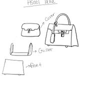 My project for course: Professional Leather Handbag Design. Design, Design de acessórios, Artesanato, Design de moda, e Costura projeto de taha_aseel6596 - 19.08.2023