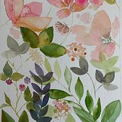 Mon projet du cours : Aquarelle florale créative : renouez avec la nature. Traditional illustration, Painting, Watercolor Painting, and Botanical Illustration project by marjorie_2verville - 08.18.2023