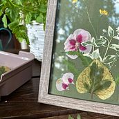 Mój projekt z kursu: Podstawowe techniki prasowania roślin. Een project van Craft,  Beeldende kunst, Collage, DIY y Bloem- en plantenschikken van olga_wodowska - 19.08.2023