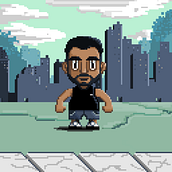 Meu projeto do curso: Introdução ao desenho de personagens em pixel art. Un progetto di Character design, Videogiochi, Pixel art e Progettazione di videogiochi di fabiobarrosifi - 18.08.2023
