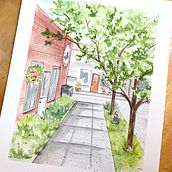 Urban Sketchbook. Traditional illustration project by Rachel Wold - 08.20.2023