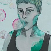 Final Project: Illustriertes Porträt mit Procreate. Un progetto di Illustrazione tradizionale, Illustrazione vettoriale, Illustrazione digitale e Disegno di ritratti di franziska_noeldner - 20.08.2023