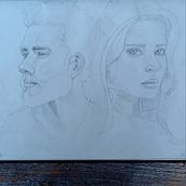 Mijn project van de cursus: Sketchbook met portretten: verken het menselijk gezicht. Sketching, Drawing, Portrait Drawing, Artistic Drawing, and Sketchbook project by Deborah De Buyzerie - 08.20.2023