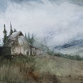 Mountain Landscape Painting watercolor. Watercolor Painting, and Painting project by Klaudia Więcko - 08.14.2023