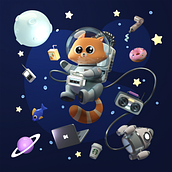 My project for course: 3D Character Creation in Blender Ein Projekt aus dem Bereich 3D, Design von Figuren, 3-D-Modellierung, Design von 3-D-Figuren und 3-D-Design von Tamriko Mishvelidze - 21.08.2023
