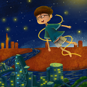 I can flyyy. Traditional illustration, and Children's Illustration project by Khang Nguyen - 08.21.2023