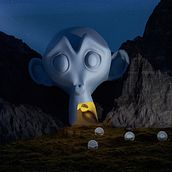 Meu projeto do curso: Ambientes futuristas em 3D com Photoshop e Blender. Un progetto di 3D, Postproduzione fotografica, Ritocco fotografico e Modellazione 3D di evandropiton - 19.08.2023