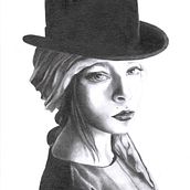 sans titre. Drawing, Pencil Drawing, Portrait Drawing, Artistic Drawing & Instagram project by Veronique Enee - 08.21.2023
