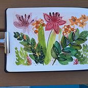 My project for course: Artistic Floral Watercolor: Connect with Nature. Traditional illustration, Painting, Watercolor Painting, and Botanical Illustration project by Callie Wheeler - 08.21.2023