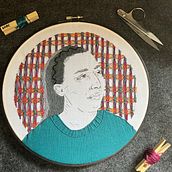 Mi proyecto del curso: Creación de retratos bordados. Un progetto di Ricamo e Textile Design di Aisha Montalvo - 22.08.2023