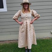 My project for course: Sewing Machine 101: Make Your First Dress. Un progetto di Cucito, DIY, Modellistica, confezione sartoriale e Fashion design di JennyLee Thompson - 19.08.2023