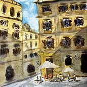 My project for course: Modern Techniques for Watercolor Cityscapes. Un progetto di Pittura e Pittura ad acquerello di buuycao - 22.08.2023