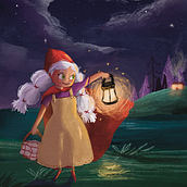 Meu projeto do curso: Ilustração infantil com Procreate: crie cenas mágicas. Un proyecto de Ilustración tradicional, Ilustración digital, Ilustración infantil, Pintura digital y Álbum ilustrado						 de Rita Dourado - 22.08.2023