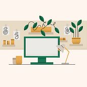 Illustration Series: Work From Home. Un projet de Illustration traditionnelle , et Design  de Chalsey Falk - 23.08.2023