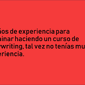 Mi proyecto del curso: Copywriting para copywriters. Advertising, Cop, writing, Stor, telling, and Communication project by Carlos Ortiz - 08.23.2023