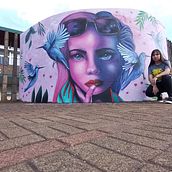 Meu projeto do curso: Iniciação à pintura com spray. Un progetto di Illustrazione tradizionale, Belle arti, Pittura e Street Art di pri_amc - 24.08.2023