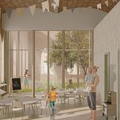 Il mio progetto del corso: Rendering e collage digitale per la visualizzazione architettonica. 3D, Architecture, Digital Architecture, 3D Design, and ArchVIZ project by silvia cafarchia - 08.24.2023