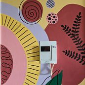 My project for course: Interior Mural Painting. Painting, Interior Decoration, Spatial Design, and Decorative Painting project by Raquel Diniz - 08.24.2023