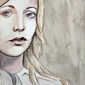 Mein Abschlussprojekt für den Kurs: Moderne Aquarellporträts. Fine Arts, Painting, Watercolor Painting, and Portrait Drawing project by a_piras - 08.24.2023