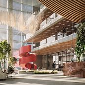 Lobby | Istmo Visual. Arquitetura, e 3D projeto de Daniel Monedero Stabel - 19.04.2023