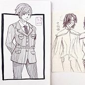 Crosshatching en personajes originales . Projekt z dziedziny Trad, c i jna ilustracja użytkownika Audrie Sz - 30.07.2023