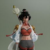 "Big-Ass Blade" - First ZBrush Character. Un progetto di 3D di jonweb98 - 12.01.2023