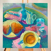 My project for course: Contemporary Oil Painting Techniques. Fine Arts, Painting, and Oil Painting project by Valentina - 08.24.2023