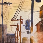 My project for course: Expressive Watercolor Painting: Create Compelling Illustrations. Een project van  Beeldende kunst, Schilderij y Aquarelschilderen van amygennarobarrett - 25.08.2023