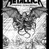 Metallica - Hardwired... to Self-Destruct. Projekt z dziedziny Trad, c, jna ilustracja,  Muz, ka, Grawerstwo,  Projektowanie plakatów, Projektowanie c i frowe użytkownika Bad Design CR - 24.08.2023