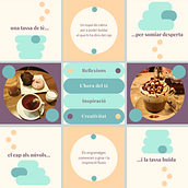 Inspiración y Té: Mi proyecto del curso Diseño gráfico para principiantes. Un progetto di Design, Br, ing, Br, identit, Graphic design, Tipografia, Design di loghi e Design tipografico di Clara "Lucky" Casé - 25.08.2023