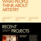 Artistry Web design. Un projet de Design , Design d'interaction, Architecture d'intérieur , et Webdesign de Mamunor Rashid - 24.10.2023
