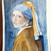 Mon projet du cours : Portrait artistique à l’aquarelle. Fine Arts, Painting, Watercolor Painting, and Portrait Drawing project by France BOISSY - 08.25.2023