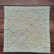Meu projeto do curso: Introdução ao bordado japonês sashiko. Embroider, Fiber Arts, DIY, Upc, cling, and Textile Design project by sasavp - 08.25.2023